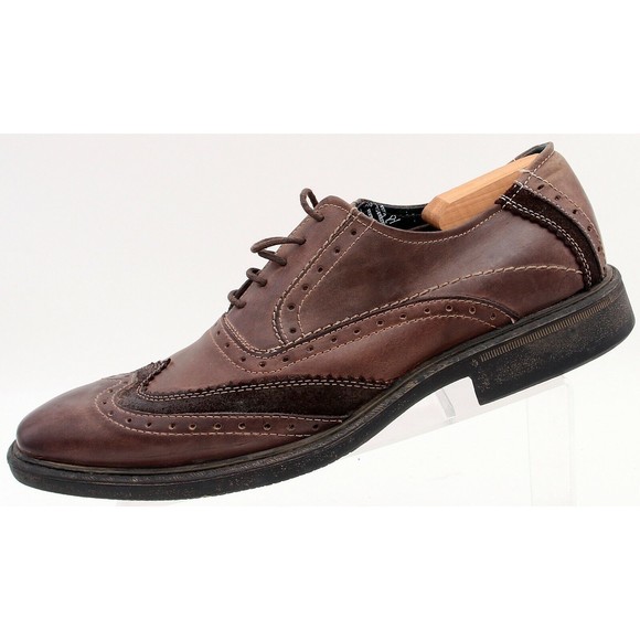 John Lennon Shoes Mens Size 11D Lucy Oxfords Leather Lace Up Brogue 2010 - Picture 2 of 10